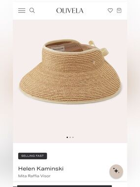 Helen Kaminski Mita Raffia Visor